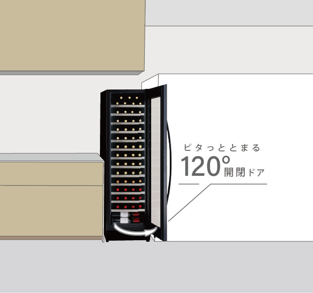120°ドアストッパ